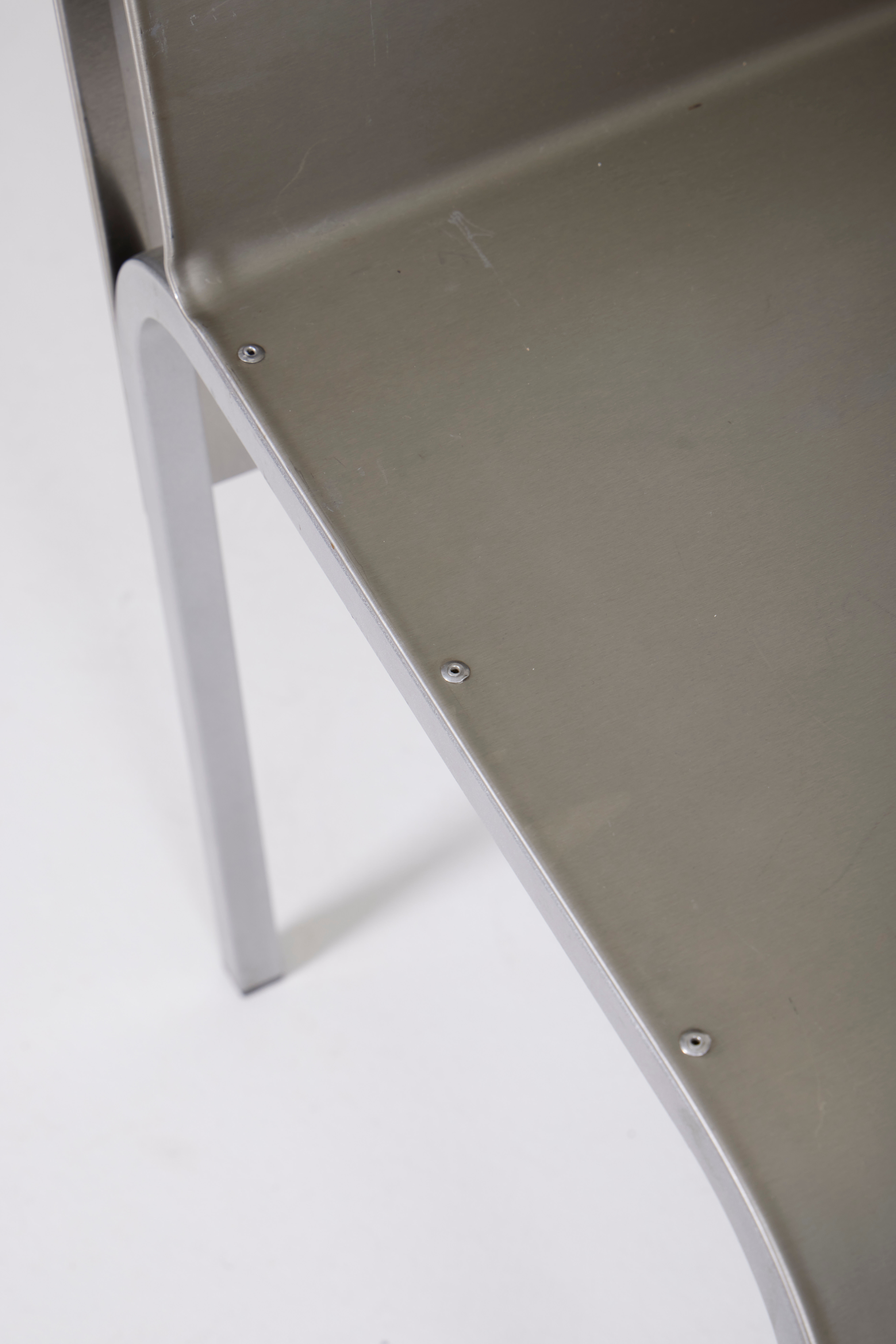 Ensemble de chaises en aluminium, Belgique 1980s