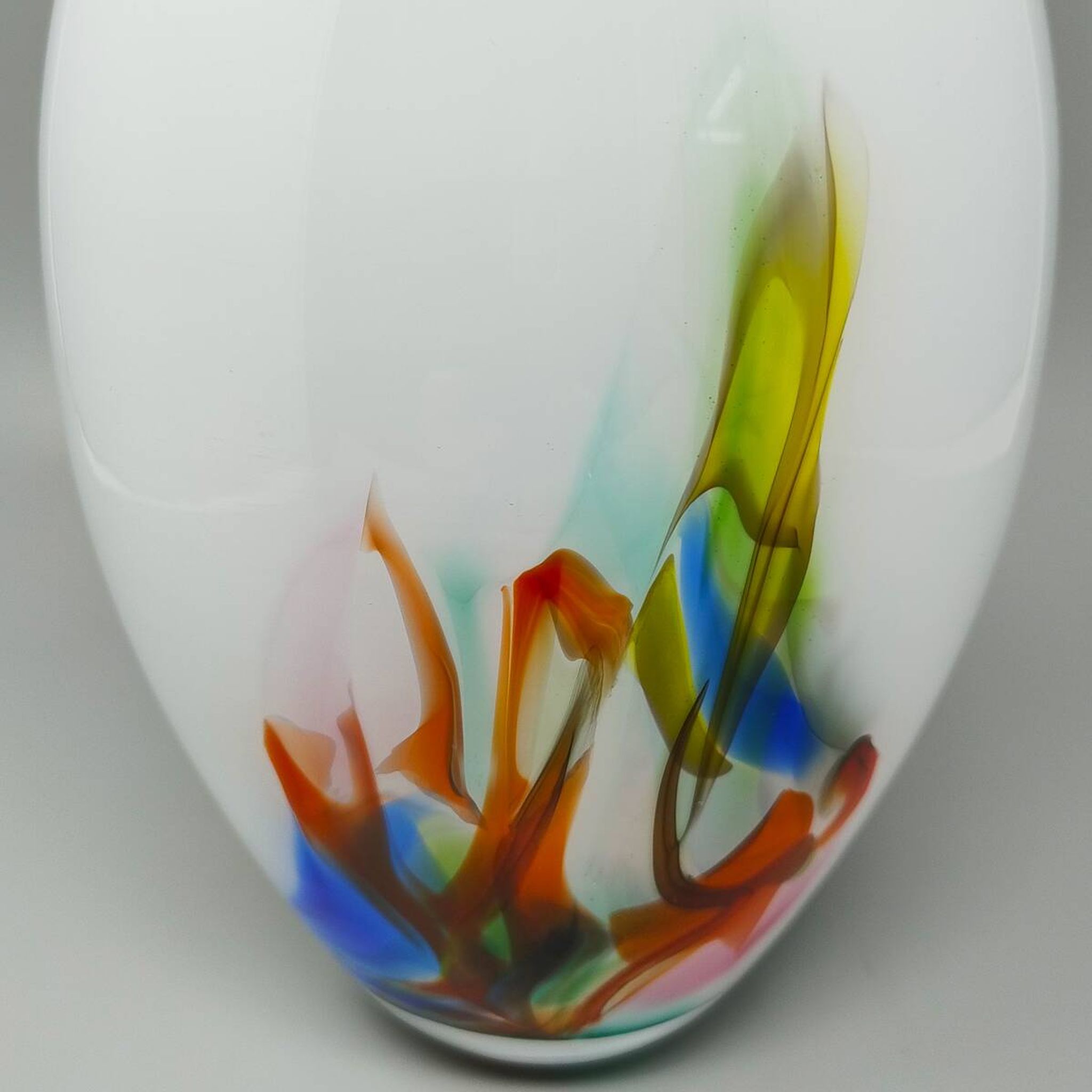 Vase des années 1970 fabriqué à la main à Murano