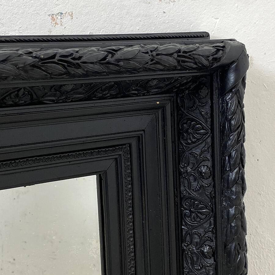 Black Louis XVI style mirror