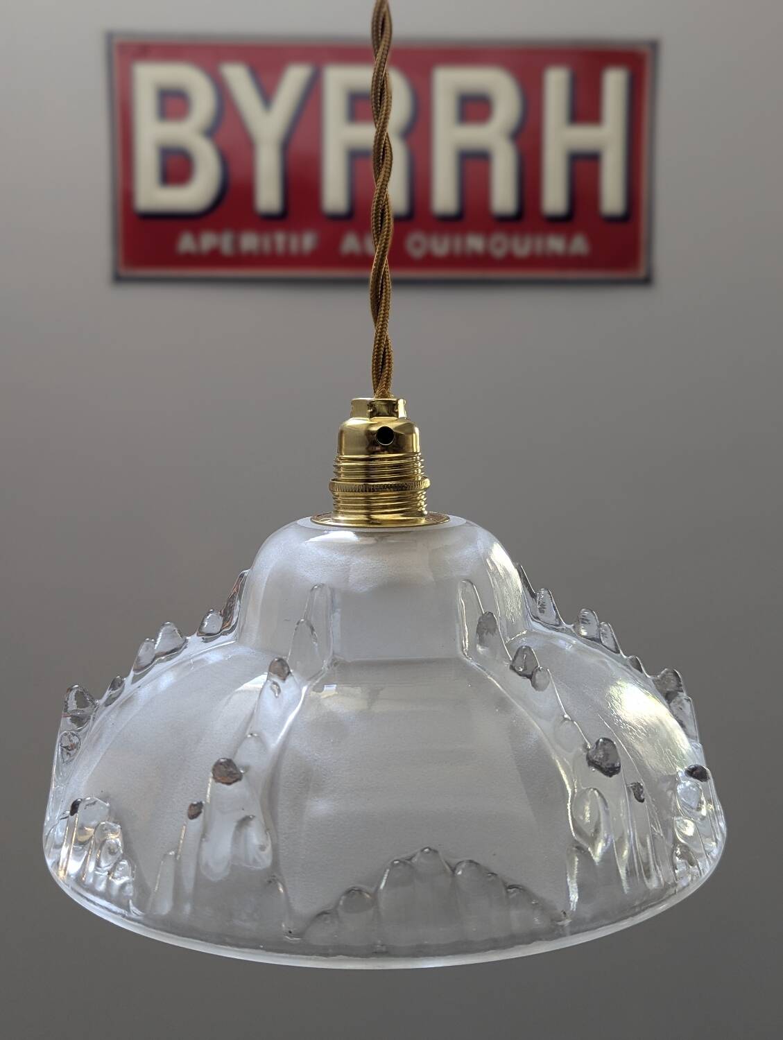 Esprit baladeuse art déco 1930 verre