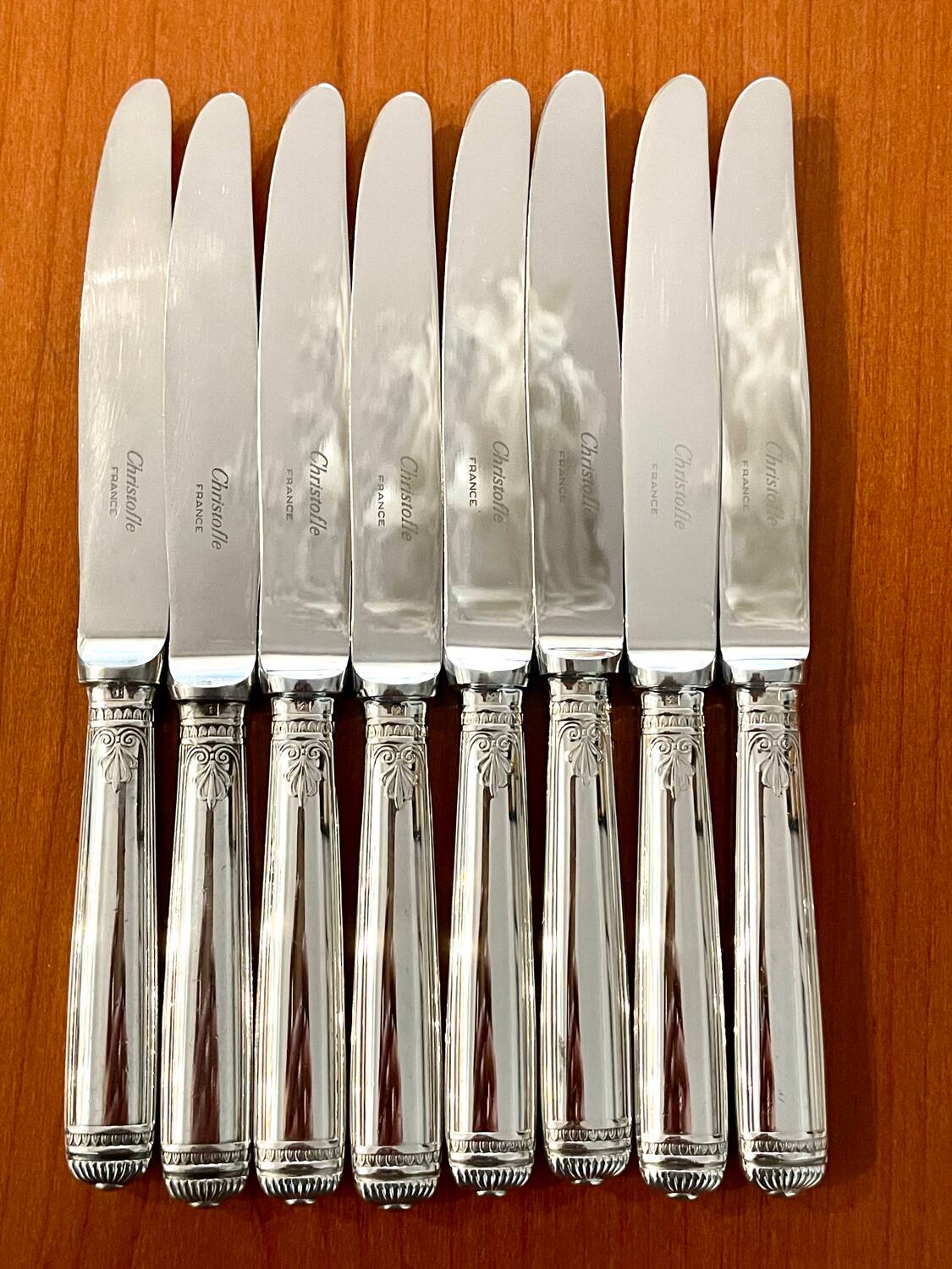Christofle malmaison 8 person 40 piece cutlery set near new condition