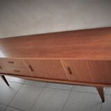 Scandinavian design sideboard in blond teak