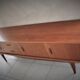Scandinavian design sideboard in blond teak