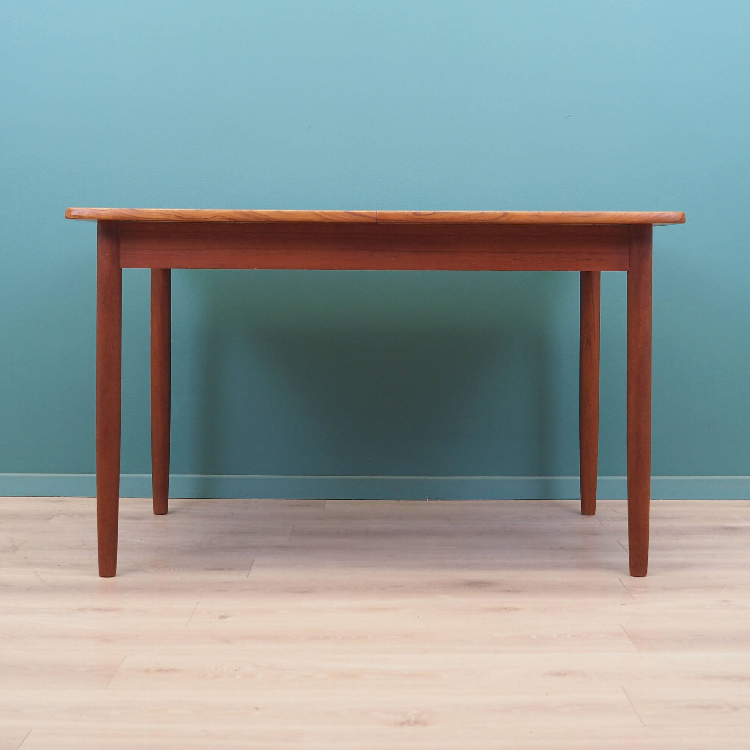 Teak table, Danish design, 60s, made in Denmark