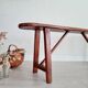 Old wooden farm bench