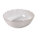 Salad Bowl Fleur, Vintage Decorative Clear Large Fruit Glass Bowl / Arcoroc