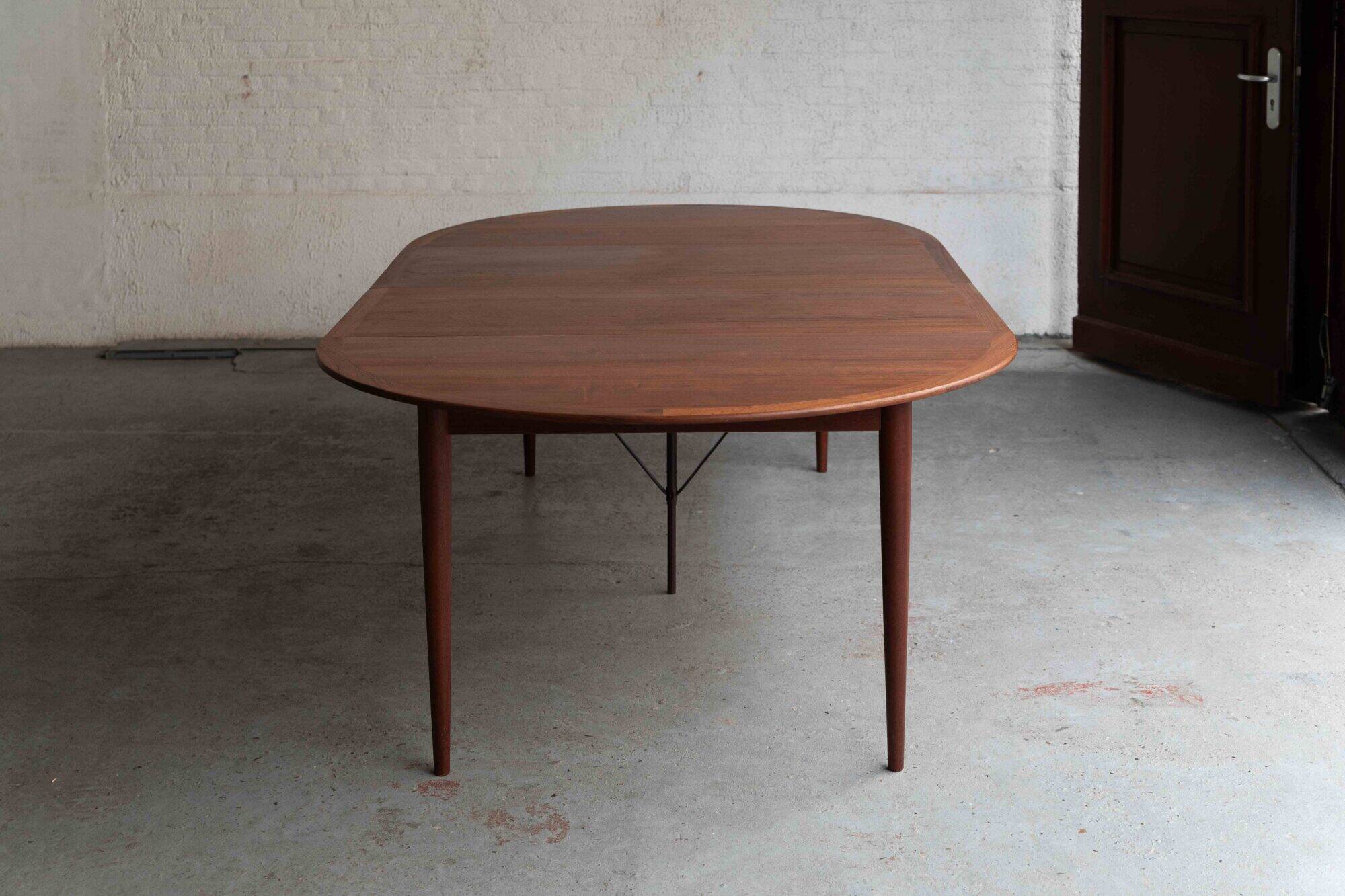 Large dining table by Grete Jalk