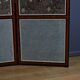 Fabric screen, mahogany and rosewood – 1900