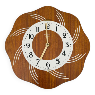 Vintage Clock Formica Featured Transistor Wall Pendulum