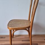 Turned wooden bistro chair, Fischel