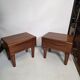 Pair of Scandinavian teak bedside tables from the 1960s.