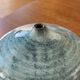 Vase, soliflore, oursin, ceramique, bleu, à identifier