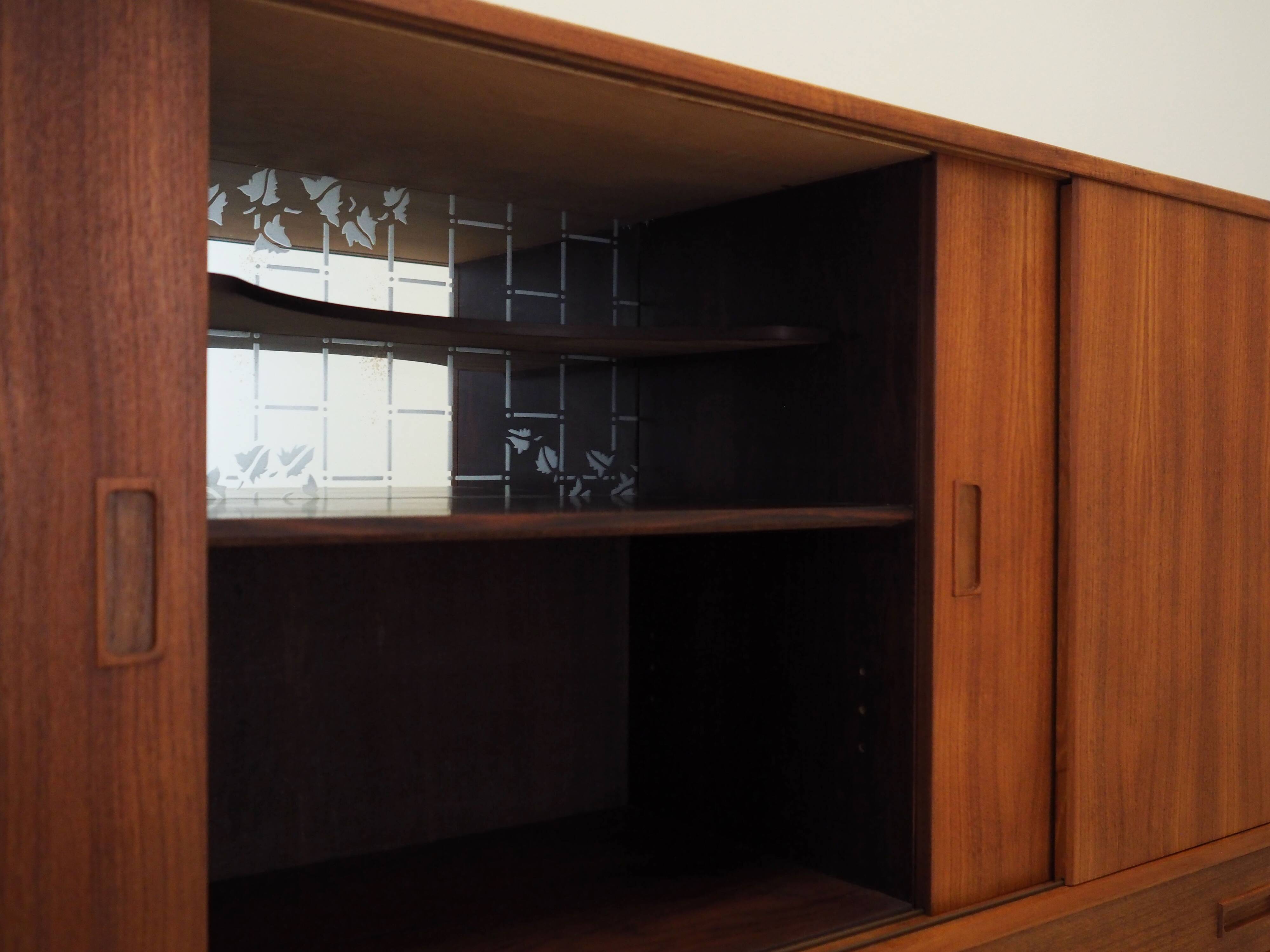 Enfilade en teck, design danois, années 1970, fabriqué par Børge Dam