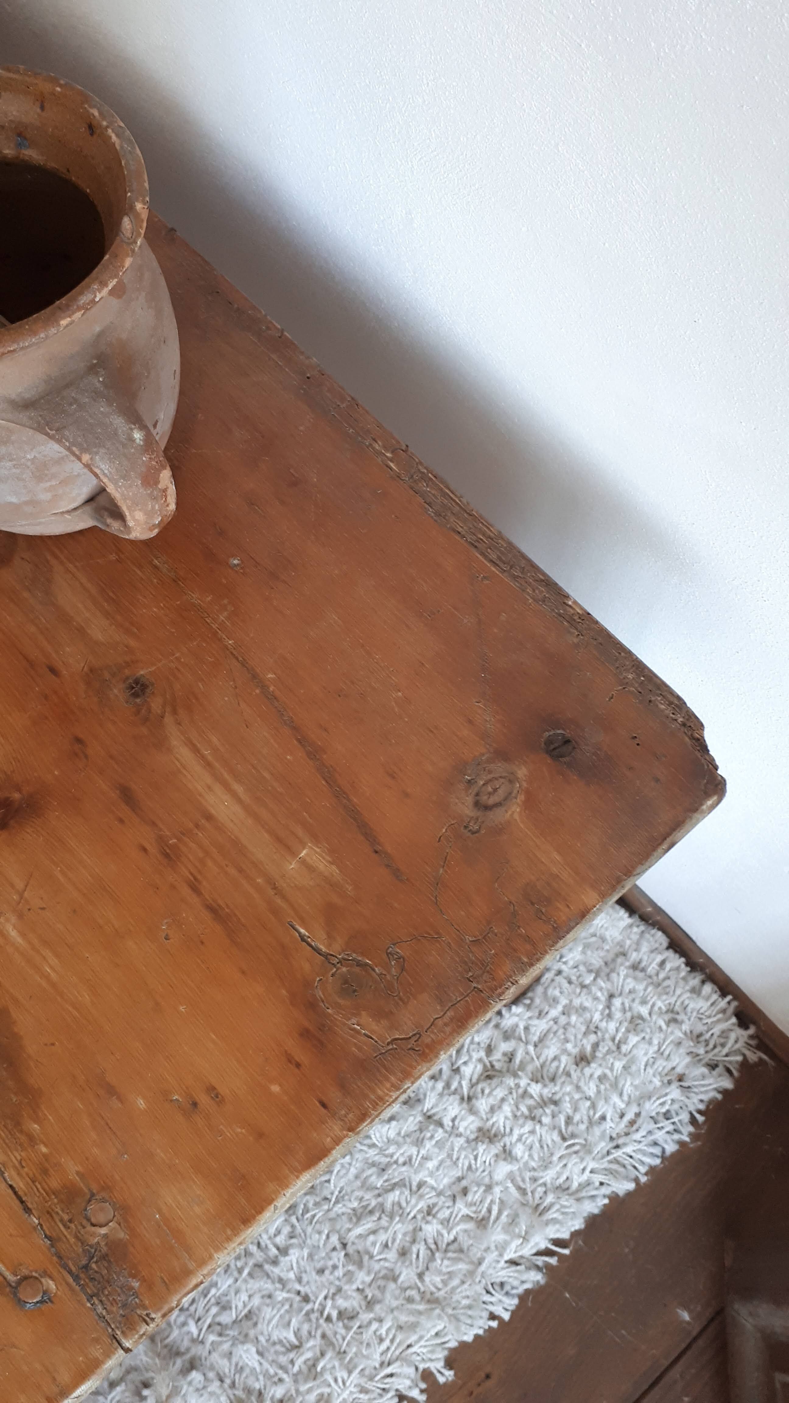 Old-spirited coffee table farm table