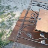 Coat rack in wrought iron art deco