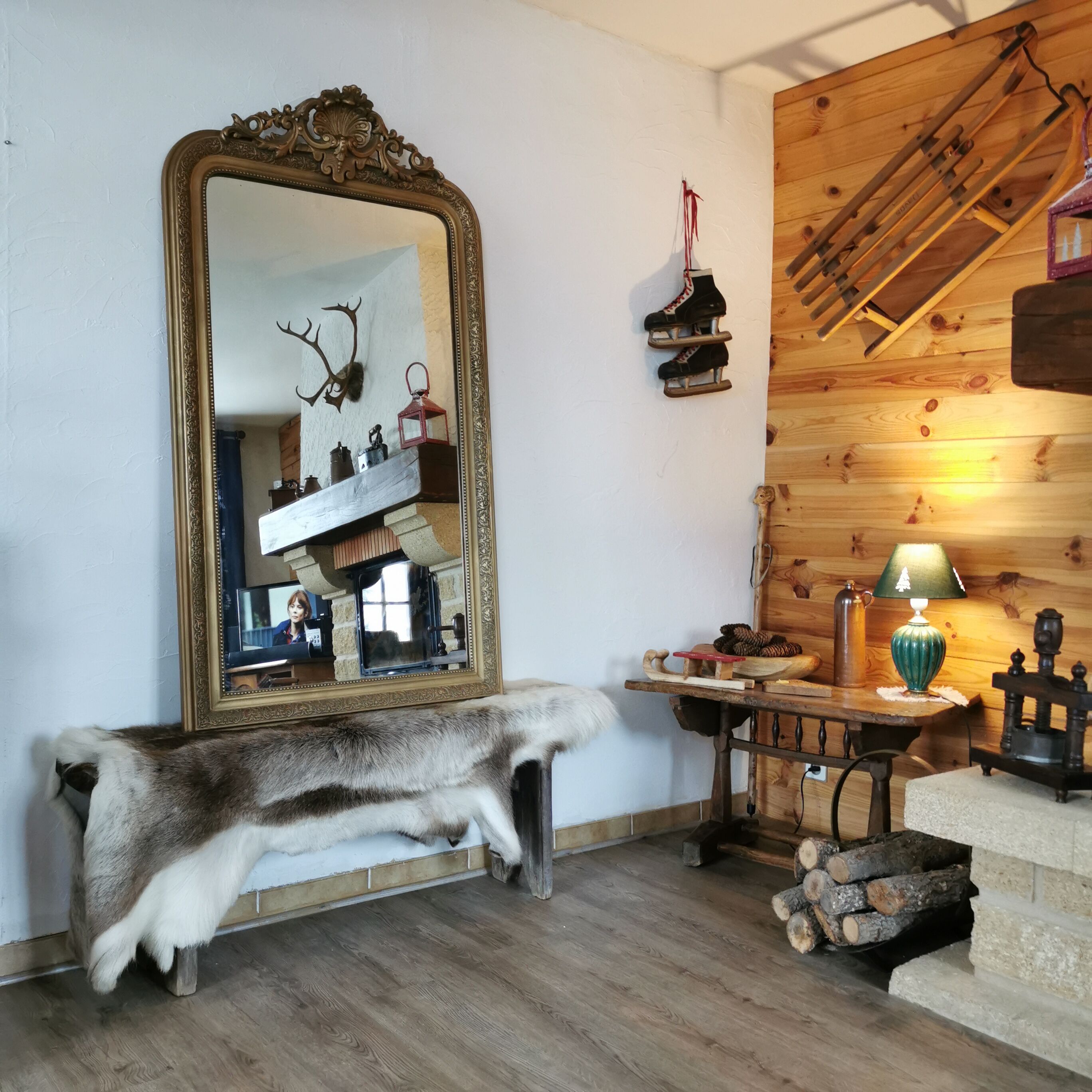 Louis Philippe mirror 151 x 84 cm pediment