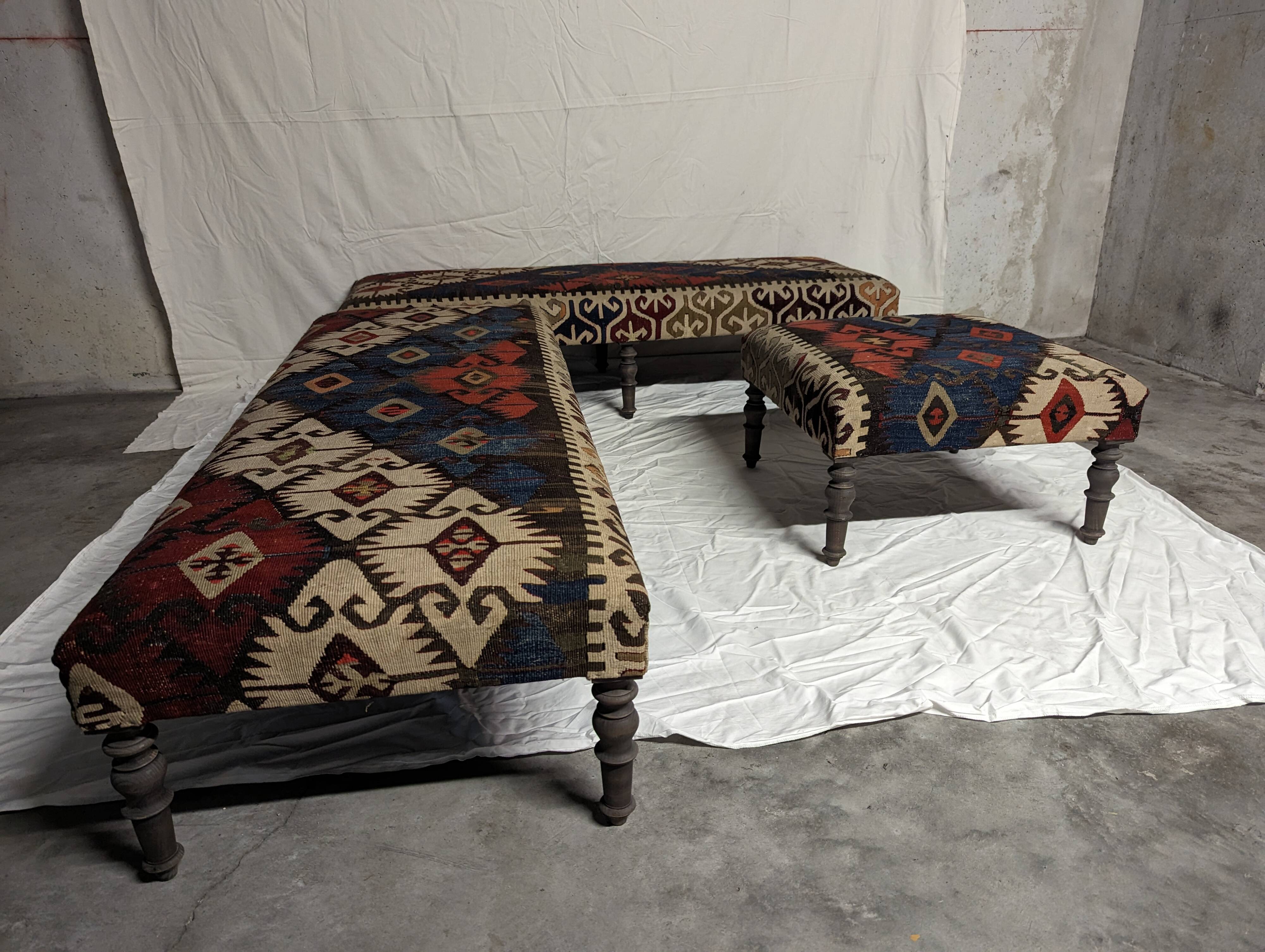 Kilim benches
