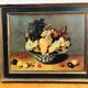 Painting: Oil on panel - still life with fruit