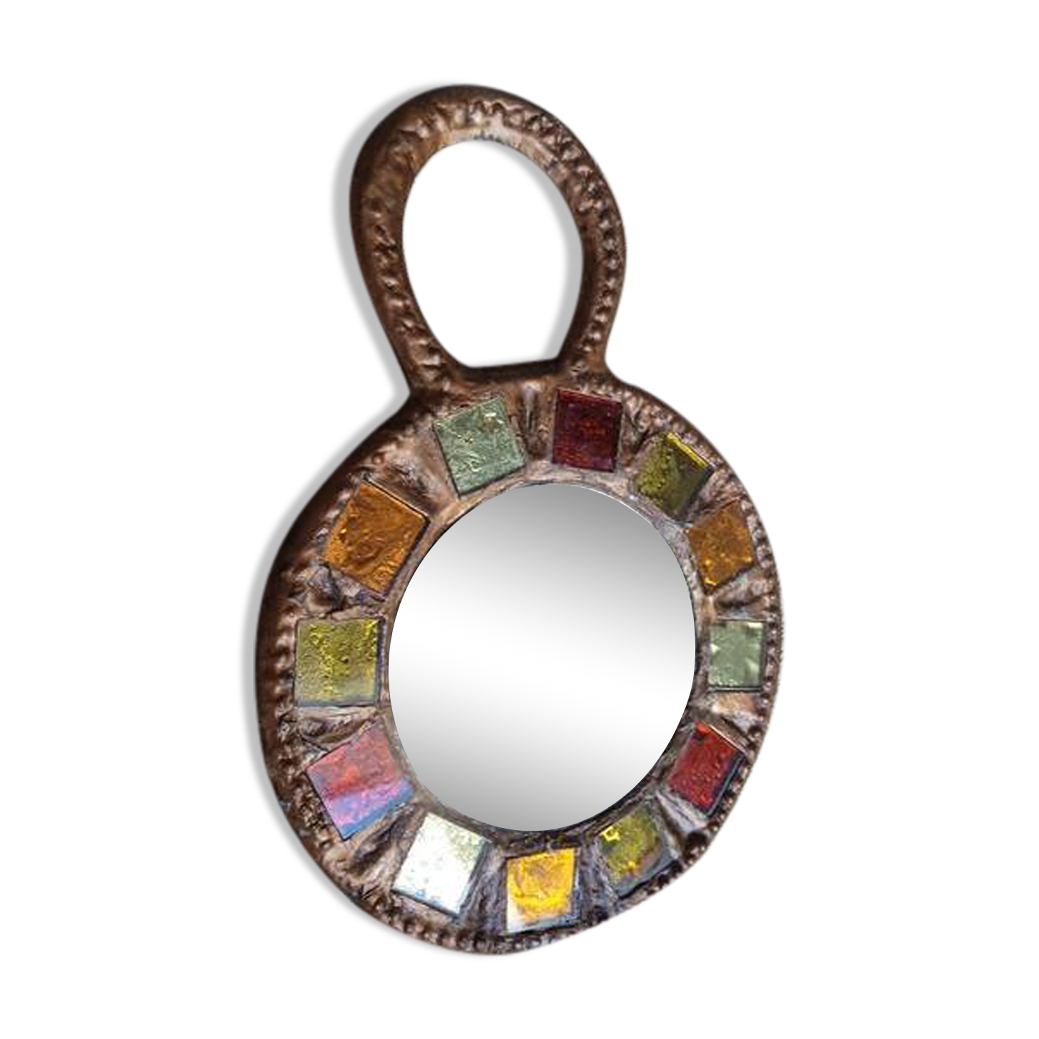 Mirror irena jaworska 70's vintage student of line vautrin
