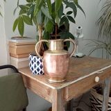 Antique amphora vase in brass and copper
