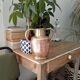 Antique amphora vase in brass and copper