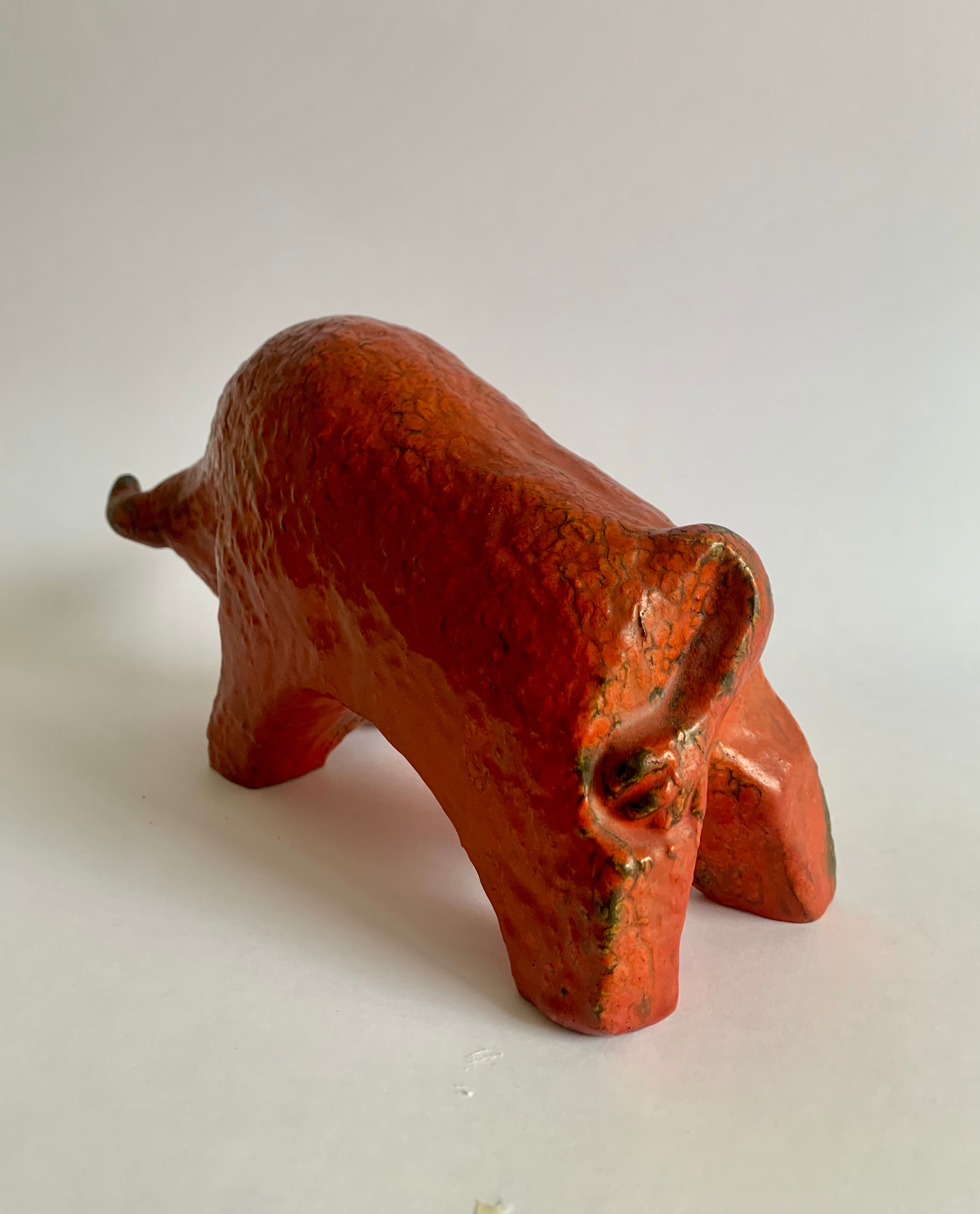 Fat Lava Pottery Bull,  Germany 1970s
