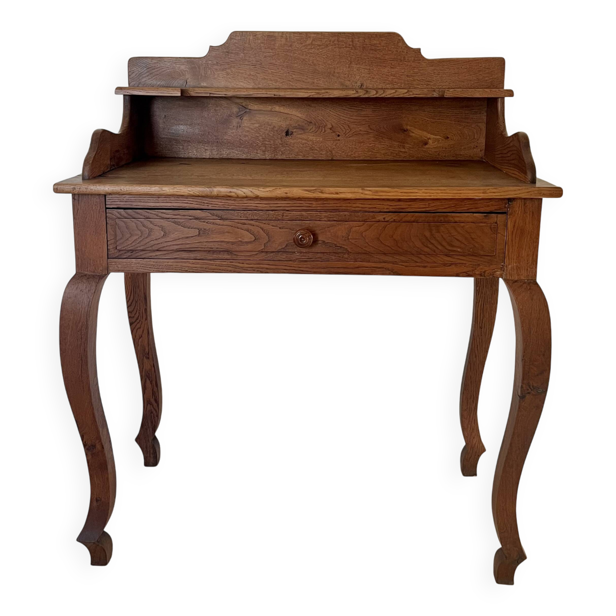 Oak desk in the Louis XV style.