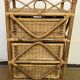 Commode en rotin vintage