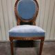 Chaise medaillon de style Louis XVI