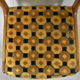 CHAISE BOIS et TISSU années 70