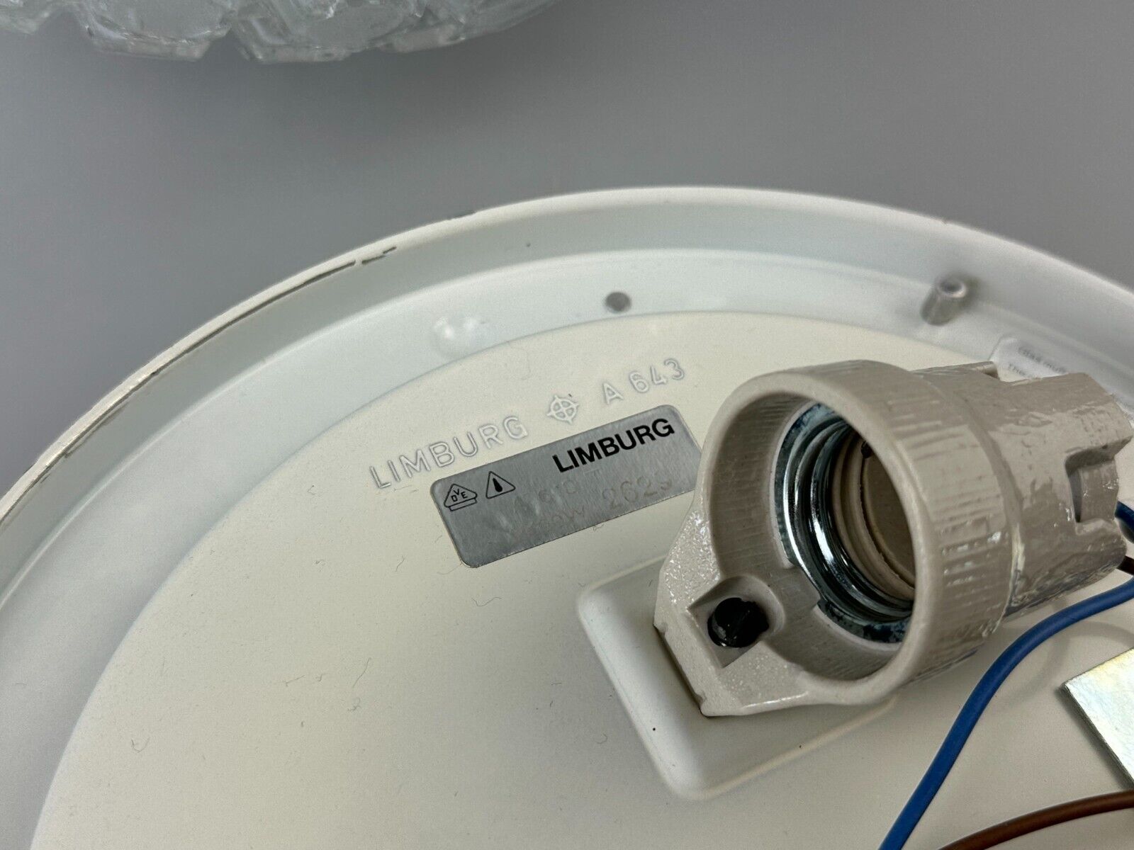 Ceiling light Glashütte Limburg Germany Space Age 60s