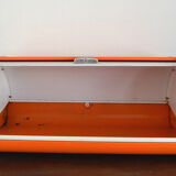 Orange bread hutch vintage 70s