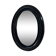 Witch mirror from the Napoleonic III era, 23/16.5cm, black, glass, curiosity, antique mirror, decoration.
