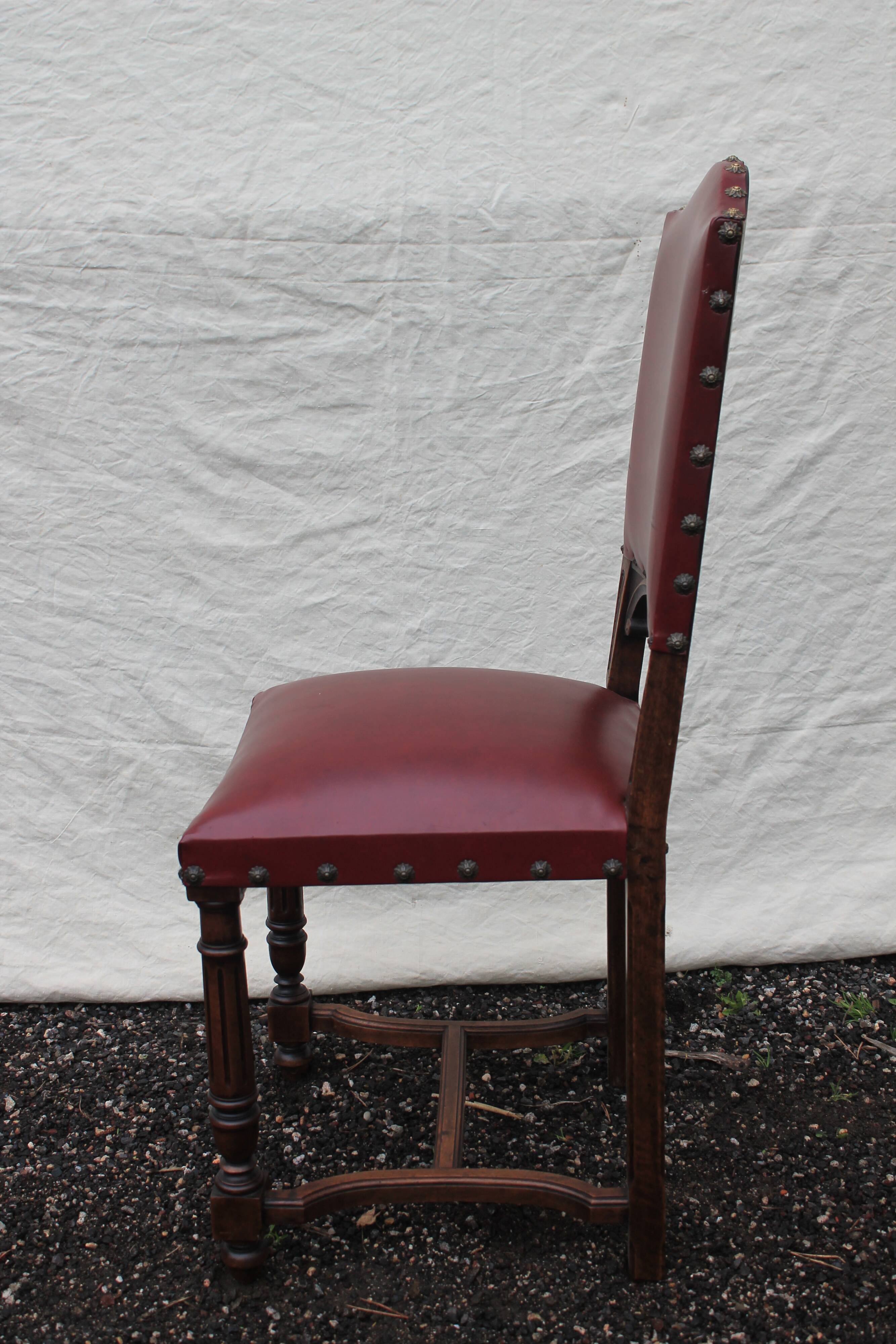 Eight chairs in skai