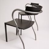 2 x Artelano MO8 black chairs
