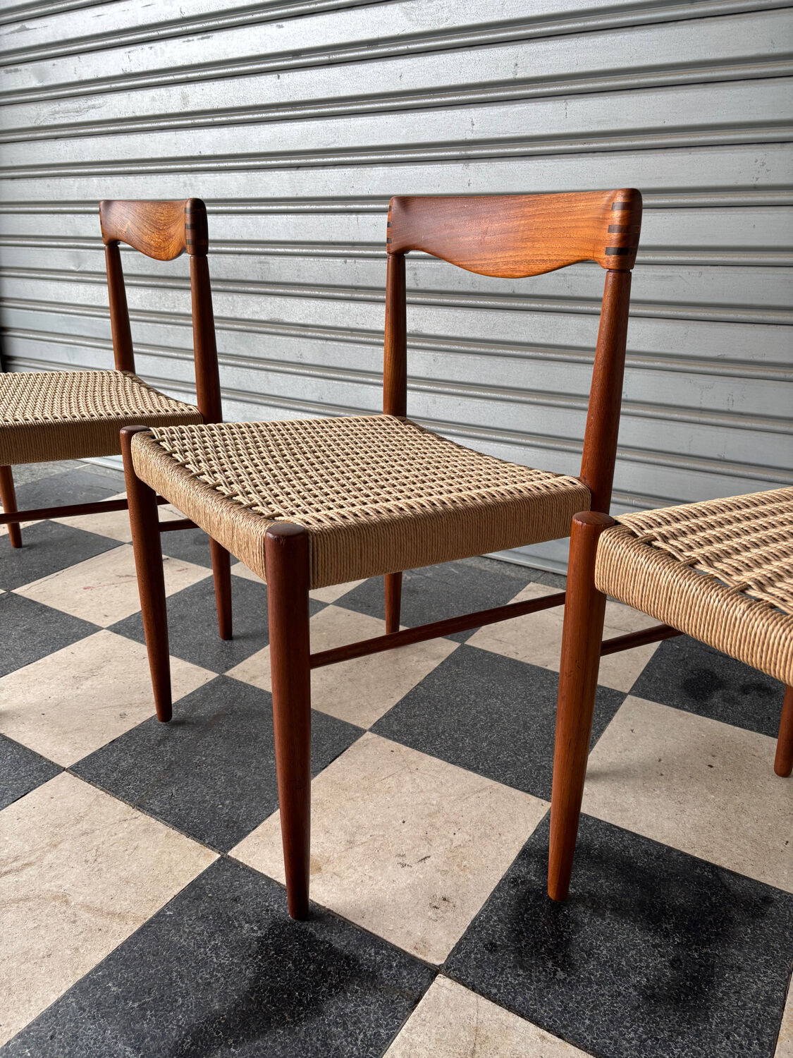 Set of 4 chairs by H.W. Klein for Bramin