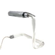 Peter hamburger, crylicord modernist crylicord desk lamp, knoll international, 1960s