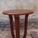1930 Art Deco pedestal table in solid walnut