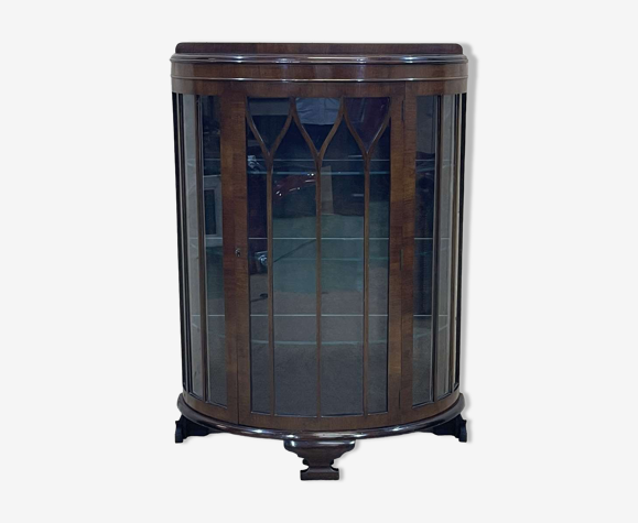 Vitrine anglaise en acajou des années 1930