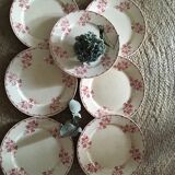 Flat plates Digoin Sarreguemines model "Margot"