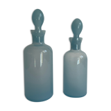 2 opaline vials