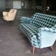Sofa sofa 'Arc' club organic kidney years 50-60