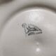 Service à huitres / coquillages vintage de 10 assiettes + 1 plat en faience de longchamp france