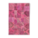 Handmade anatolian overdyed 200 cm x 300 cm pink patchwork carpet