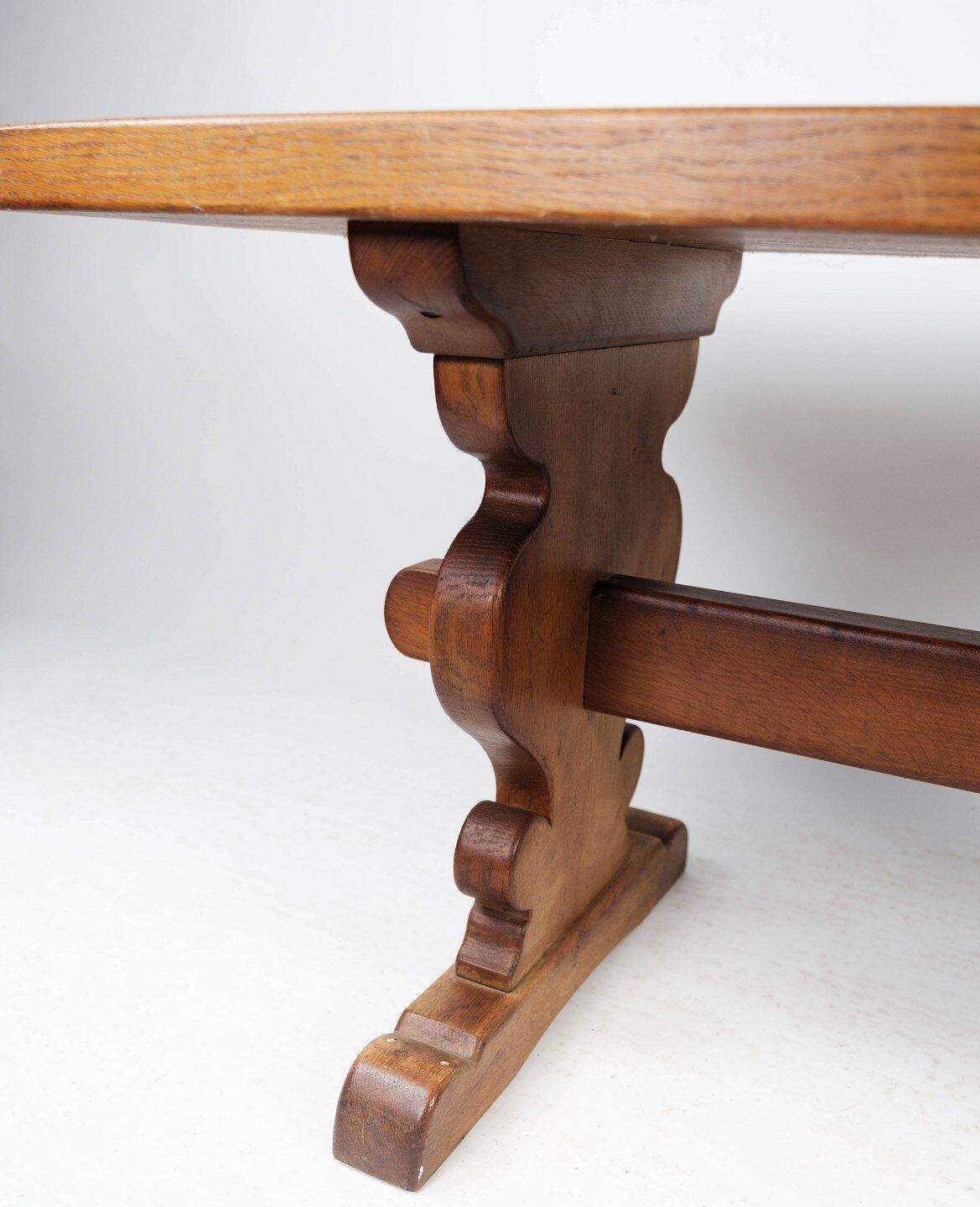 Table basse en chêne des années 1970