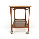 Scandinavian mahogany and Formica serving trolley, Swedish modern, Sweden, 1940
