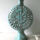 Flower Camos Vallauris 70s ceramic lamp