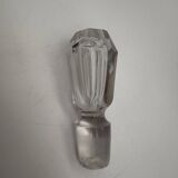 Ancienne carafe en cristal gravé Rhum, XIXeme