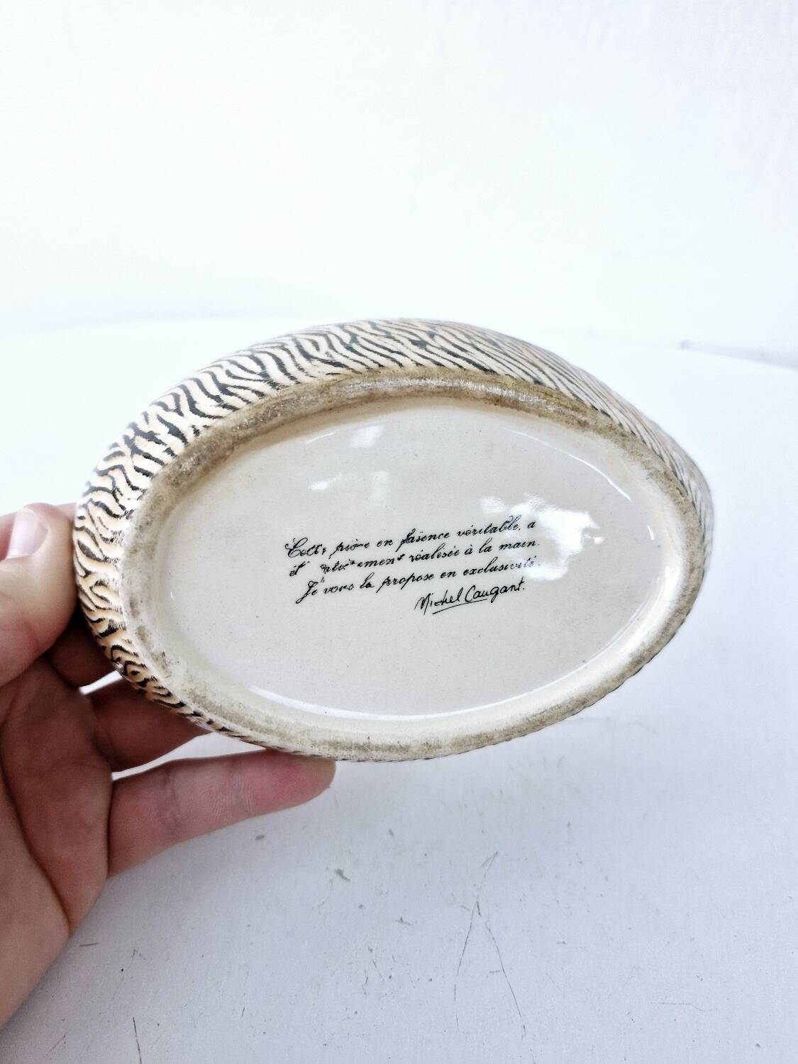 Vintage Earthenware Terrine Michel Caugant Woodcock