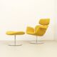 Fauteuil et pouf Big Tulip par Pierre Paulin pour Artifort